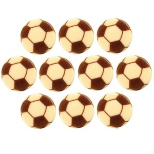 LEMAN DECORATIONS LEMAN Čokoládová dekorace Fotbalový míč 10ks Množství v balení: 10 ks