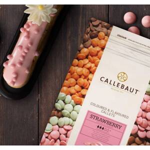 Callebaut Jahodová čokoláda (250 g) Trvanlivost do 20.10.2024!
