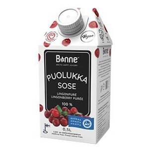 Bonne ovocné pyré Brusinka (0,5 l) Trvanlivost do 17.5.2025!