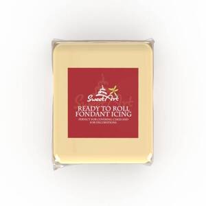 SweetArt potahovací a modelovací hmota vanilková Ivory (250 g) Trvanlivost do 13.10.2024!