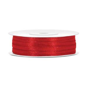 Červená stuha 3 mm x 50 m (1 ks)